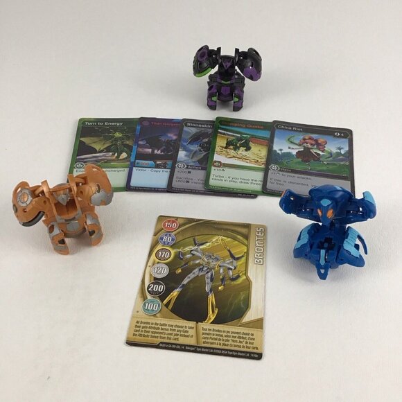 Bakugan Battle Brawlers Vicerox Blue Aquos Darkus Game Toy Cards Lot Spin Master - Picture 1 of 9